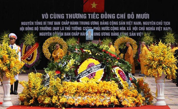 Lễ an táng nguyên Tổng Bí thư Đỗ Mười tại quê nhà - ảnh 1