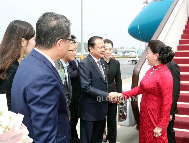 Chủ tịch Quốc hội Nguyễn Thị Kim Ngân đến thủ đô Bắc Kinh, Trung Quốc - ảnh 5
