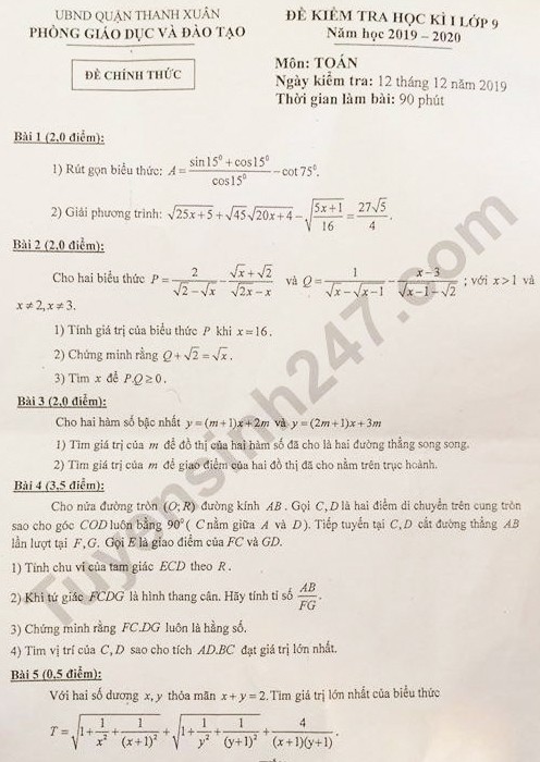 Ra đề kiểm tra học kỳ nên để Trường hay phòng giáo dục? - ảnh 1