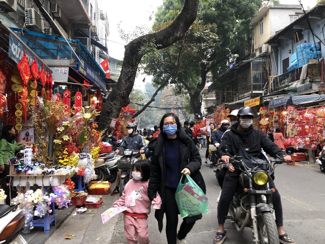 Đến hẹn lại lên, người dân chen chân ở phố Hàng Mã sắm Tết - ảnh 13
