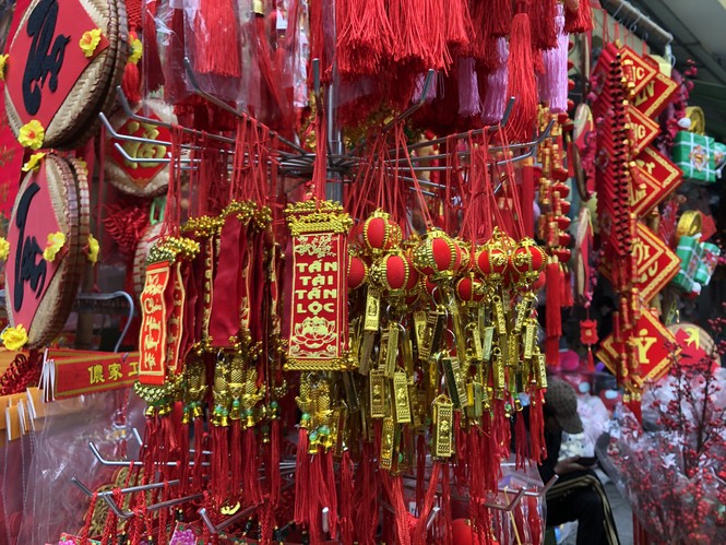 Đến hẹn lại lên, người dân chen chân ở phố Hàng Mã sắm Tết - ảnh 7