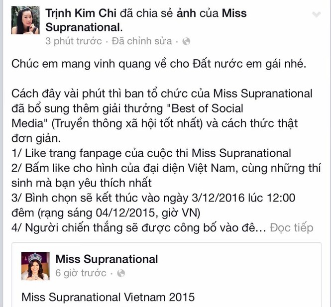 Sao Việt đồng loạt kêu gọi bình chọn cho Lệ Quyên - ảnh 1