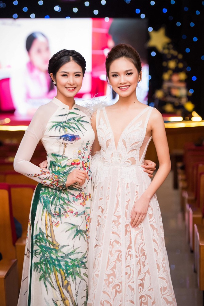 Ngọc Hân áo dài duyên dáng bên Tố Như gợi cảm - ảnh 4