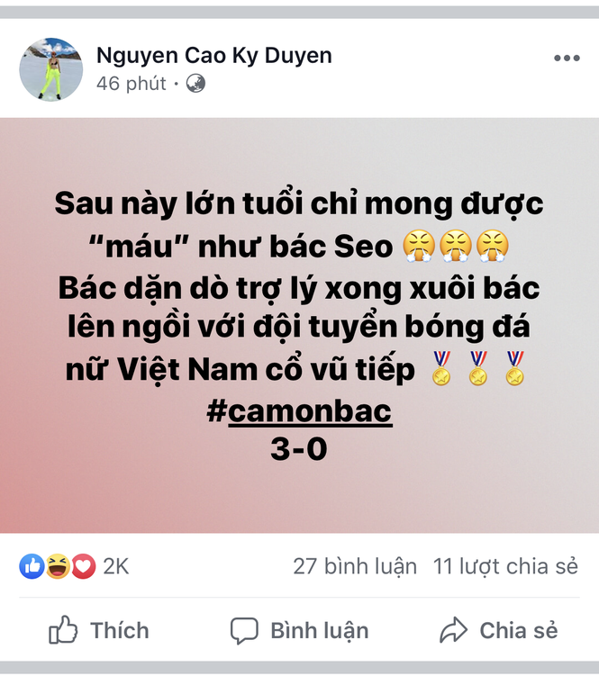 Dàn Hoa - Á hậu 'vỡ oà', khâm phục tài thao lược của HLV Park Hang Seo - ảnh 8