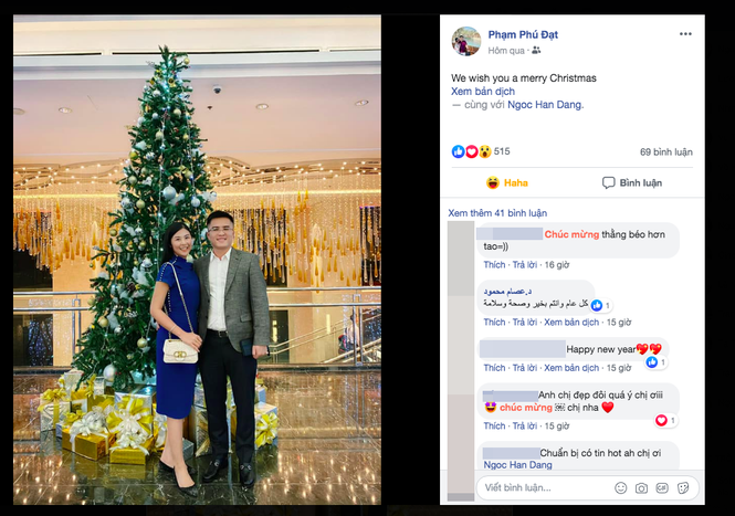 Bạn trai Hoa hậu Ngọc Hân công khai đăng ảnh đi chơi Noel cùng nhau - ảnh 1