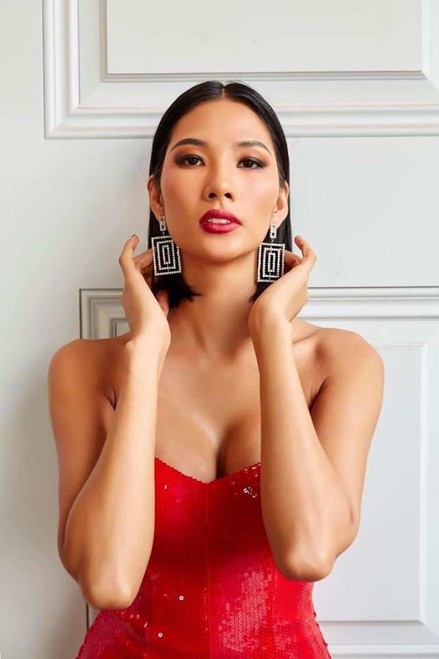 Á hậu Hoàng Thuỳ, Thuý An cùng diện váy cúp ngực khoe vòng 1 hút mắt - ảnh 2