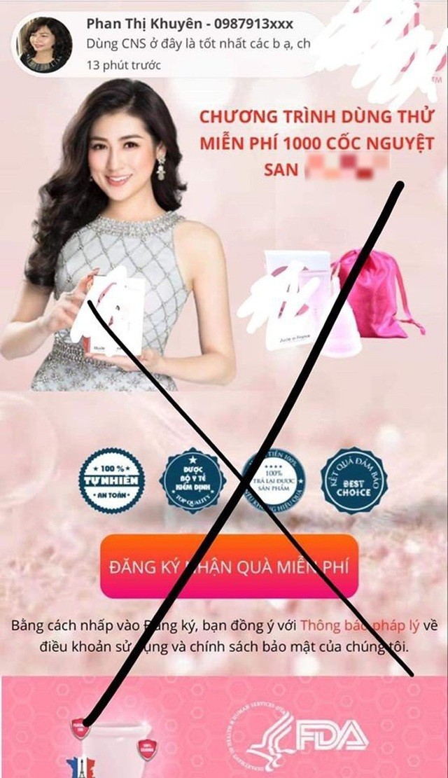 Phía Á hậu Tú Anh lên tiếng vì bị lấy hình ảnh trái phép để quảng cáo sản phẩm phụ nữ - ảnh 1
