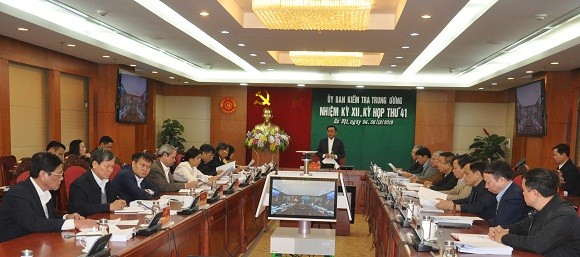 Toàn văn Thông cáo báo chí Kỳ họp 41 của Ủy ban Kiểm tra Trung ương - ảnh 1