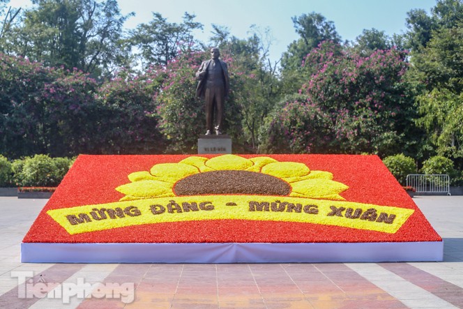 Hà Nội rực rỡ hoa chào mừng Đại hội Đảng lần thứ XIII - ảnh 13