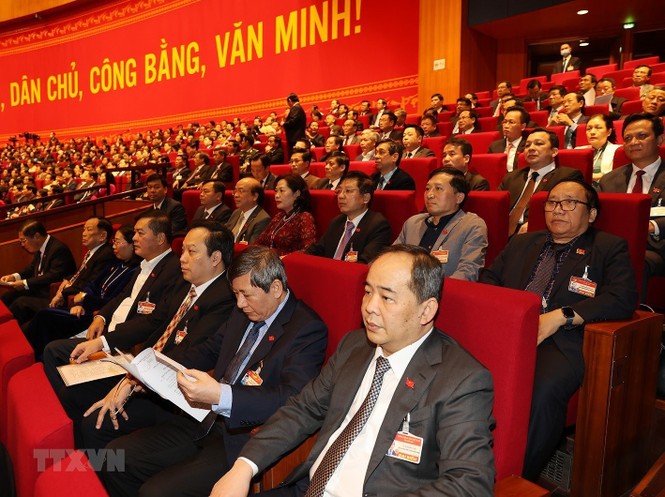 Cận cảnh phiên thảo luận các văn kiện Đại hội XIII của Đảng - ảnh 12
