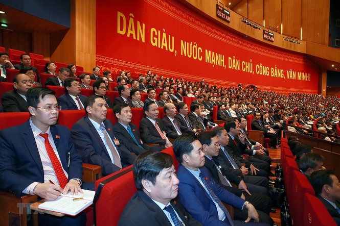 Cận cảnh phiên thảo luận các văn kiện Đại hội XIII của Đảng - ảnh 31