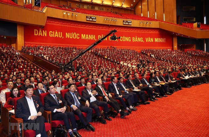Cận cảnh phiên thảo luận các văn kiện Đại hội XIII của Đảng - ảnh 6