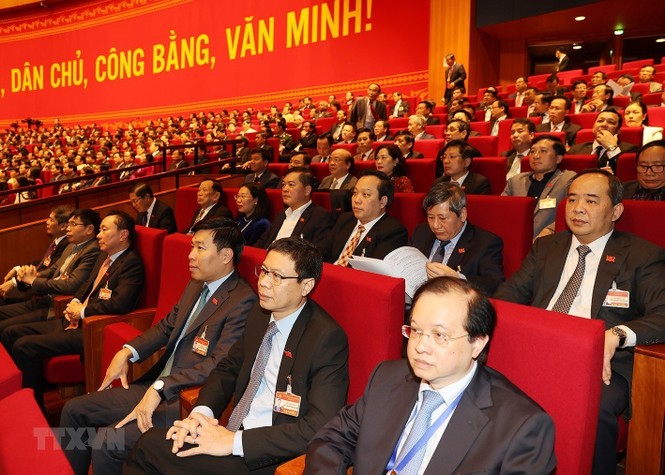 Cận cảnh phiên thảo luận các văn kiện Đại hội XIII của Đảng - ảnh 8