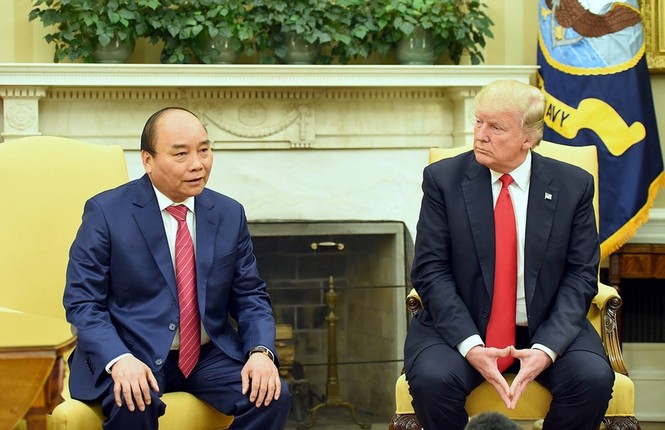 Hình ảnh Tổng thống Hoa Kỳ Donald Trump đón Thủ tướng Nguyễn Xuân Phúc - ảnh 3