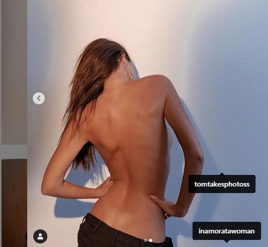 Ảnh bán nude khoe võng lưng tuyệt đẹp của siêu mẫu nội y Emily Ratajkowski - ảnh 2