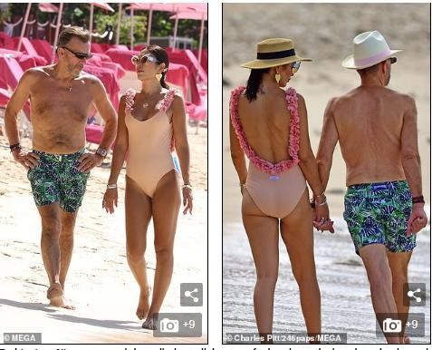 Triệu phú Duncan Bannatyne 70 tuổi tình tứ bên vợ trẻ ở biển - ảnh 12
