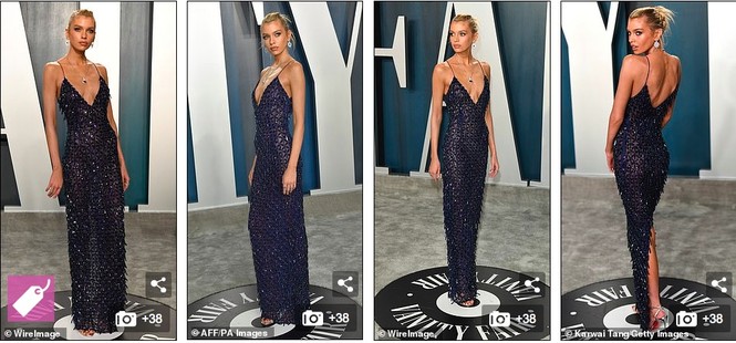 Dàn mẫu nội y hở ngực táo bạo trên thảm đỏ tiệc hậu Oscar 2020 - ảnh 3