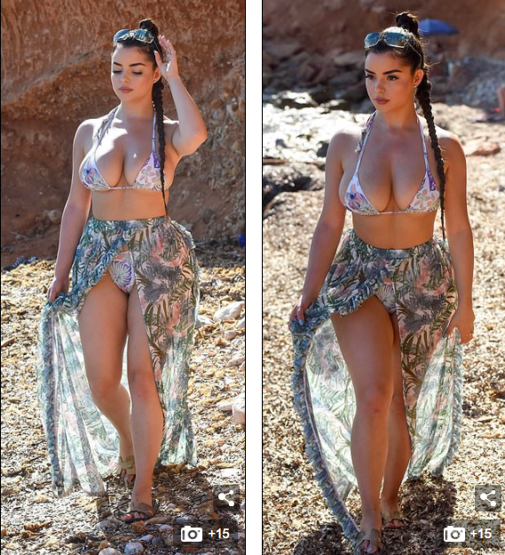 'Nữ hoàng nội y' Anh quốc phô vòng 1 nóng 'nghẹt thở' với bikini nhỏ xíu - ảnh 1