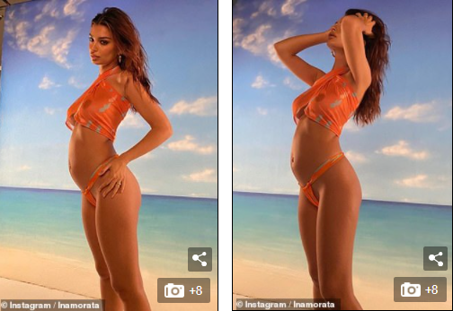 Mỹ nhân nóng bỏng Emily Ratajkowski mang bầu vẫn diện bikini 'rực lửa' - ảnh 4