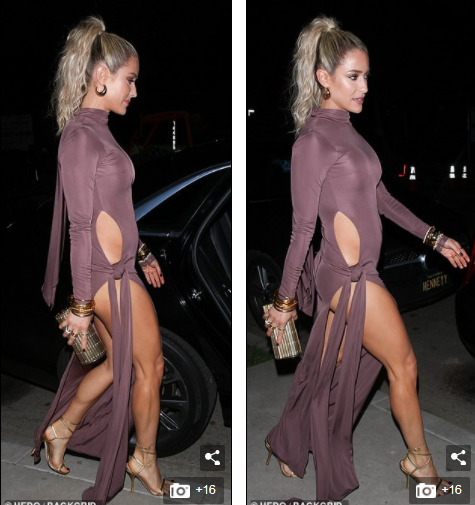 Kristin Cavallari mặc váy xẻ tà lộ vòng 3 phản cảm trên thảm đỏ - ảnh 2