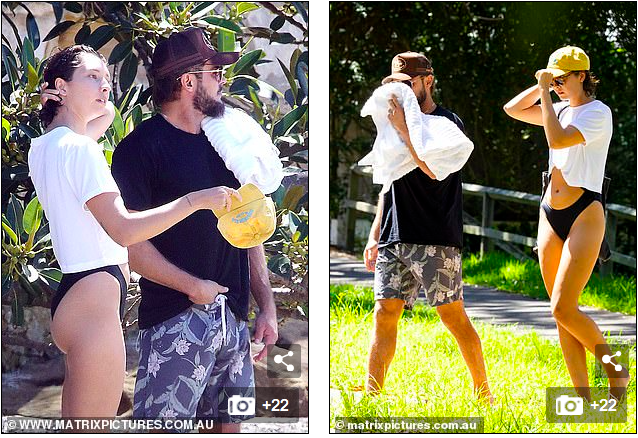 Zac Efron đưa bạn gái nóng bỏng đi biển - ảnh 1