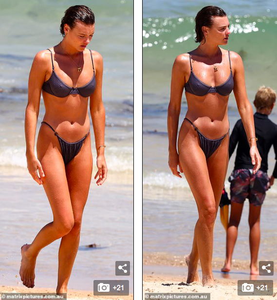 Mê mẩn ngắm body đẹp như tạc tượng của siêu mẫu Montana Cox với bikini - ảnh 3