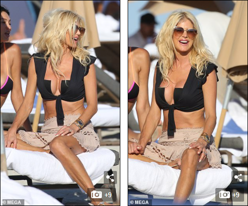 Hoa hậu Thụy Điển Victoria Silvstedt sắc vóc gợi cảm ở tuổi 47 - ảnh 1