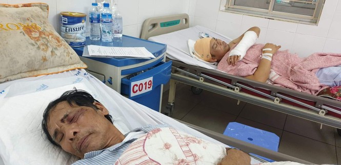 Hơn 40 thanh niên cầm giáo mác truy sát 2 cha con ở Hải Phòng - ảnh 2