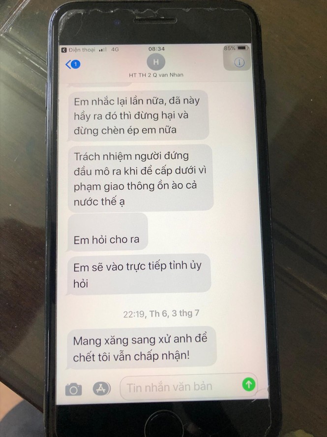 Hiệu trưởng dọa thiêu lãnh đạo ngành giáo dục - ảnh 1