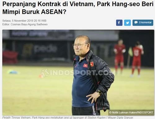 ‘Gia hạn với VFF, Park Hang Seo gieo ác mộng cho cả Đông Nam Á' - ảnh 1