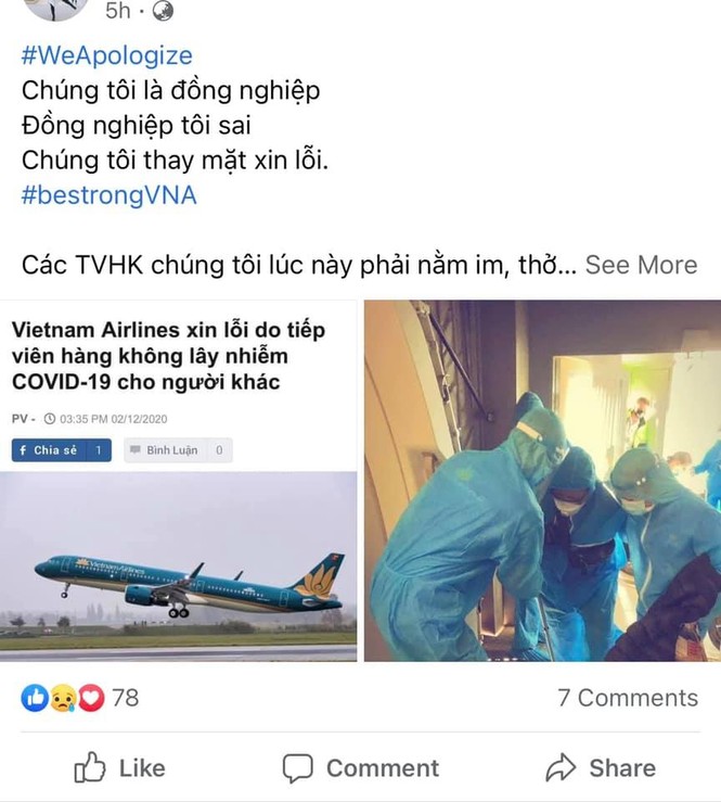 Loạt tiếp viên Vietnam Airlines treo hashtag xin lỗi cộng đồng, mong được đối xử văn minh - ảnh 4