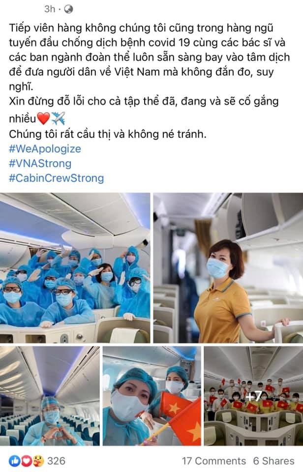 Loạt tiếp viên Vietnam Airlines treo hashtag xin lỗi cộng đồng, mong được đối xử văn minh - ảnh 6
