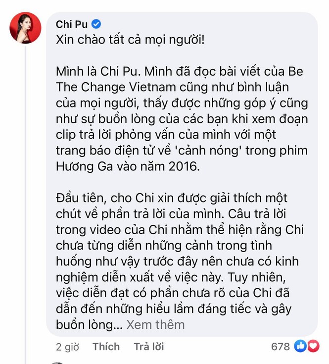 Chi Pu lên tiếng khi bị chỉ trích về phát ngôn bị cho là bỡn cợt chuyện xâm hại tình dục - ảnh 2