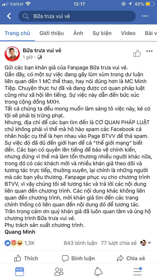 MC Minh Tiệp bị tố bạo hành em vợ: Dân mạng 'tấn công' VTV6 - ảnh 2