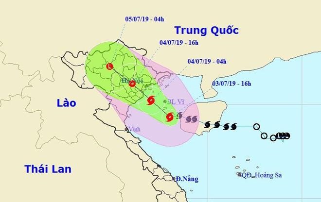 Bão số 2 đã đổ bộ vào Hải Phòng-Nam Định với gió giật cấp 11 - ảnh 1
