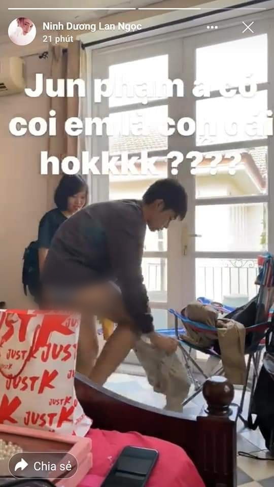 Ninh Dương Lan Ngọc gây tranh cãi khi đăng clip nhạy cảm của Jun Phạm - ảnh 1