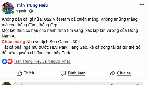 Dân mạng 'bùng nổ', muôn kiểu tung hô thầy Park và U22 Việt Nam - ảnh 2