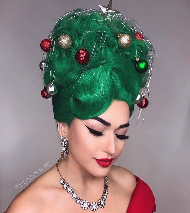 Cộng đồng mạng thế giới rộ mốt làm tóc dựng đứng như cây thông Noel - ảnh 9
