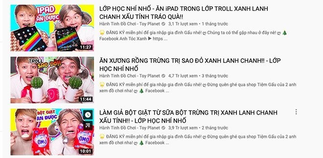 Kênh YouTube triệu view dạy trẻ ăn xà bông, uống sữa tắm gây bức xúc - ảnh 1