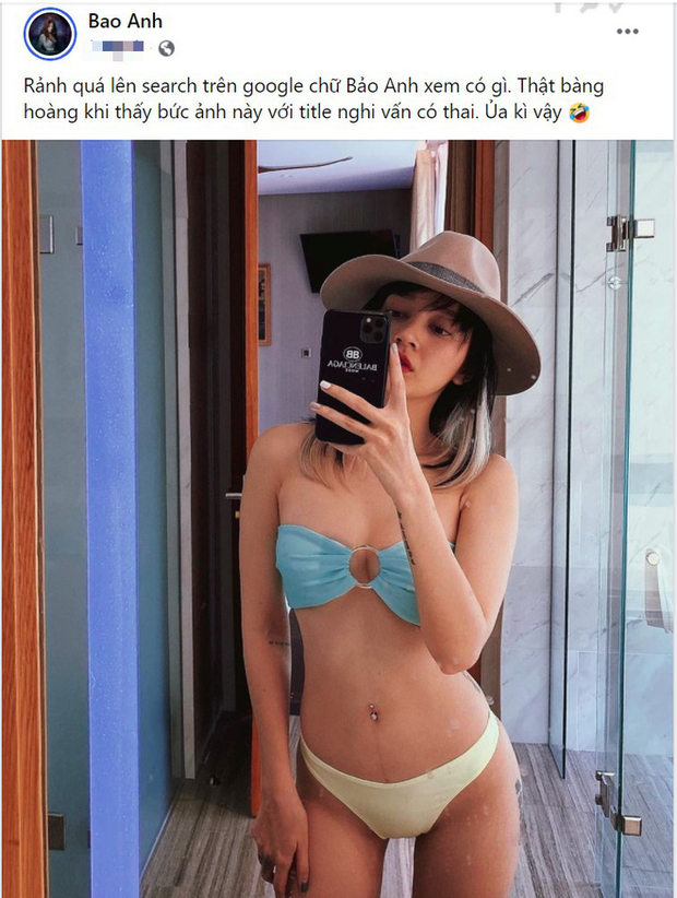 Bị đồn đang mang thai khi khoe ảnh bikini, Bảo Anh 'hoảng hốt' lên tiếng - ảnh 1