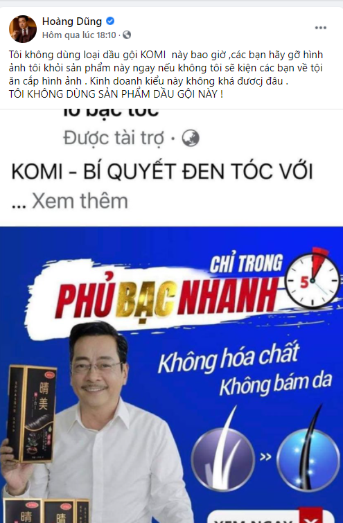 NSND Hoàng Dũng, Mỹ Tâm phẫn nộ khi hình ảnh cá nhân bị lợi dụng trái phép - ảnh 1
