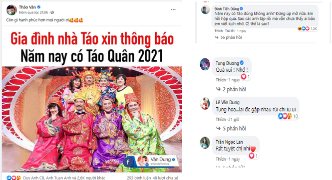 MC Thảo Vân và nghệ sĩ Việt háo hức đón chờ Táo quân 2021 - ảnh 2