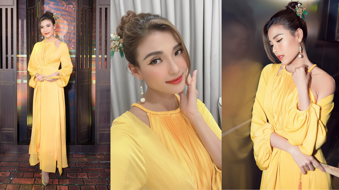 Hoa hậu Đỗ Thị Hà diện đầm khoét eo quyến rũ nhất tuần - ảnh 5