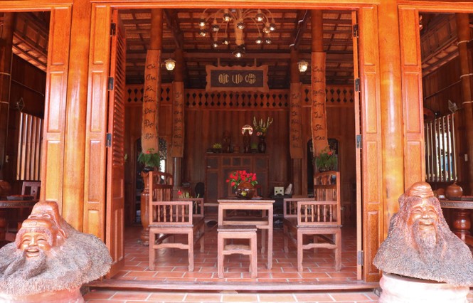 Độc đáo căn nhà xưa Nam bộ làm hoàn toàn bằng gỗ dừa - ảnh 3