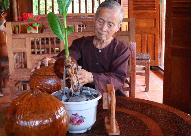 Độc đáo căn nhà xưa Nam bộ làm hoàn toàn bằng gỗ dừa - ảnh 5