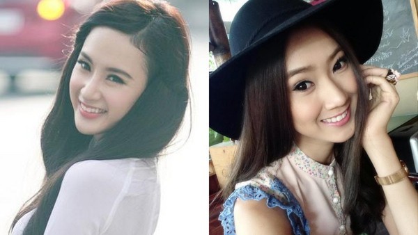 Nụ cười tỏa nắng của hai cô gái