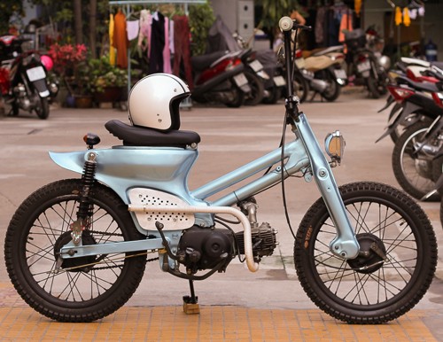 Honda Cub bobber độc đáo của sinh viên Việt - ảnh 4