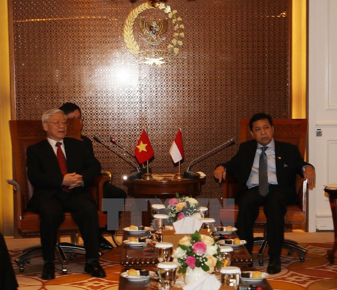 Hoạt động của Tổng Bí thư Nguyễn Phú Trọng tại Cộng hòa Indonesia - ảnh 7