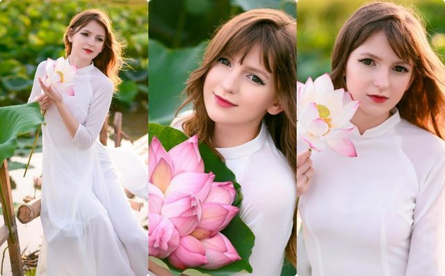 'Hot girl DJ' mặt xinh như búp bê chụp ảnh với sen, đời thường đẹp hết nấc - ảnh 1