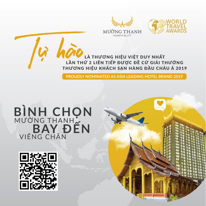 Bình chọn cho Mường Thanh tại WTA nhận cơ hội bay tới Viêng Chăn - ảnh 1